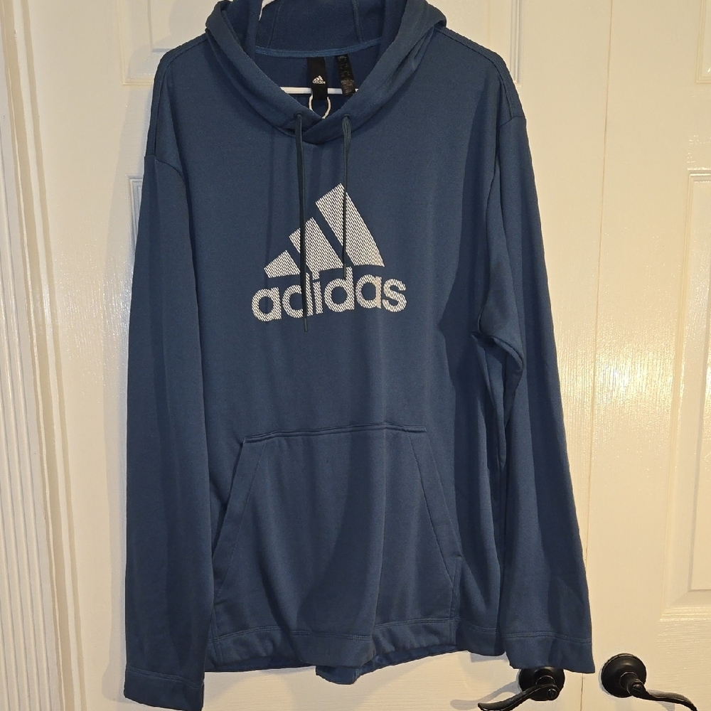Adidas Blue Sweatshirt Classic Athletic Style